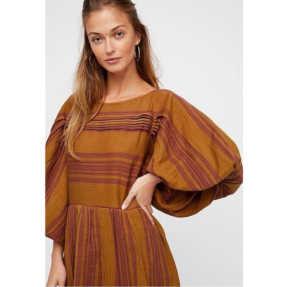 NWOT FREE PEOPLE LILLY STRIPE MINI
DRESS sz S - Picture 3 of 6